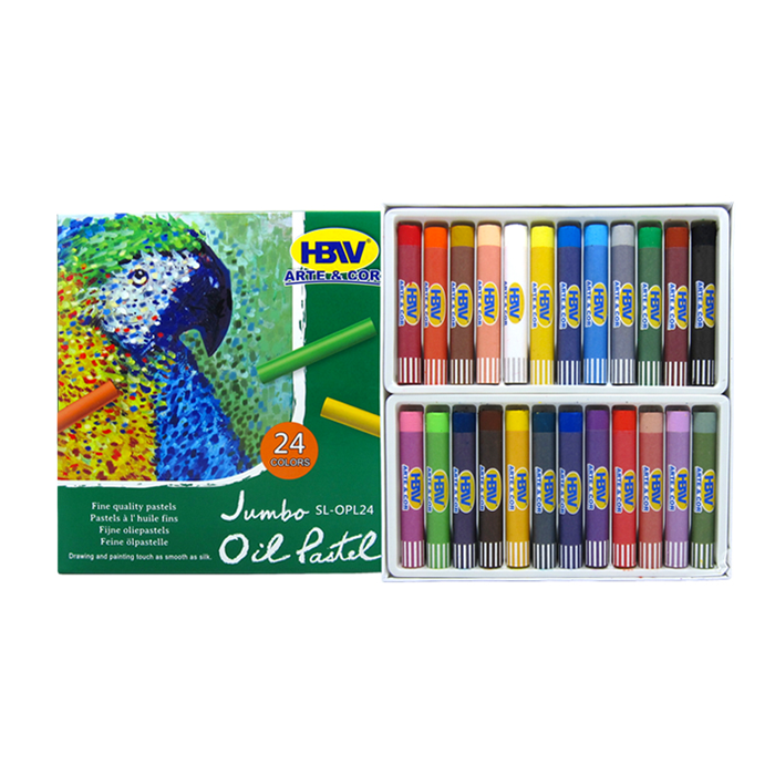 Oil Pastel Jumbo 12 Color - Mazer Wholesale, Inc.