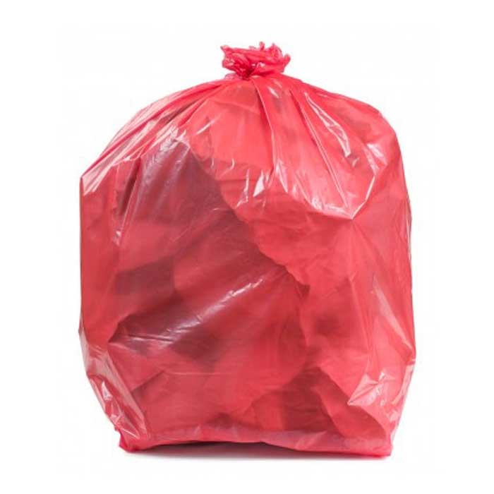 PC24MRR RED Trash Bags 24x24 0.45 Mil